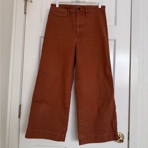 Madewell Emmett crop in rust